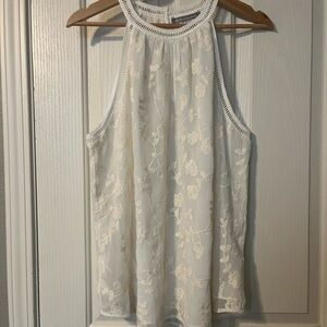 Daniel Rainn Cream Floral Tank Top